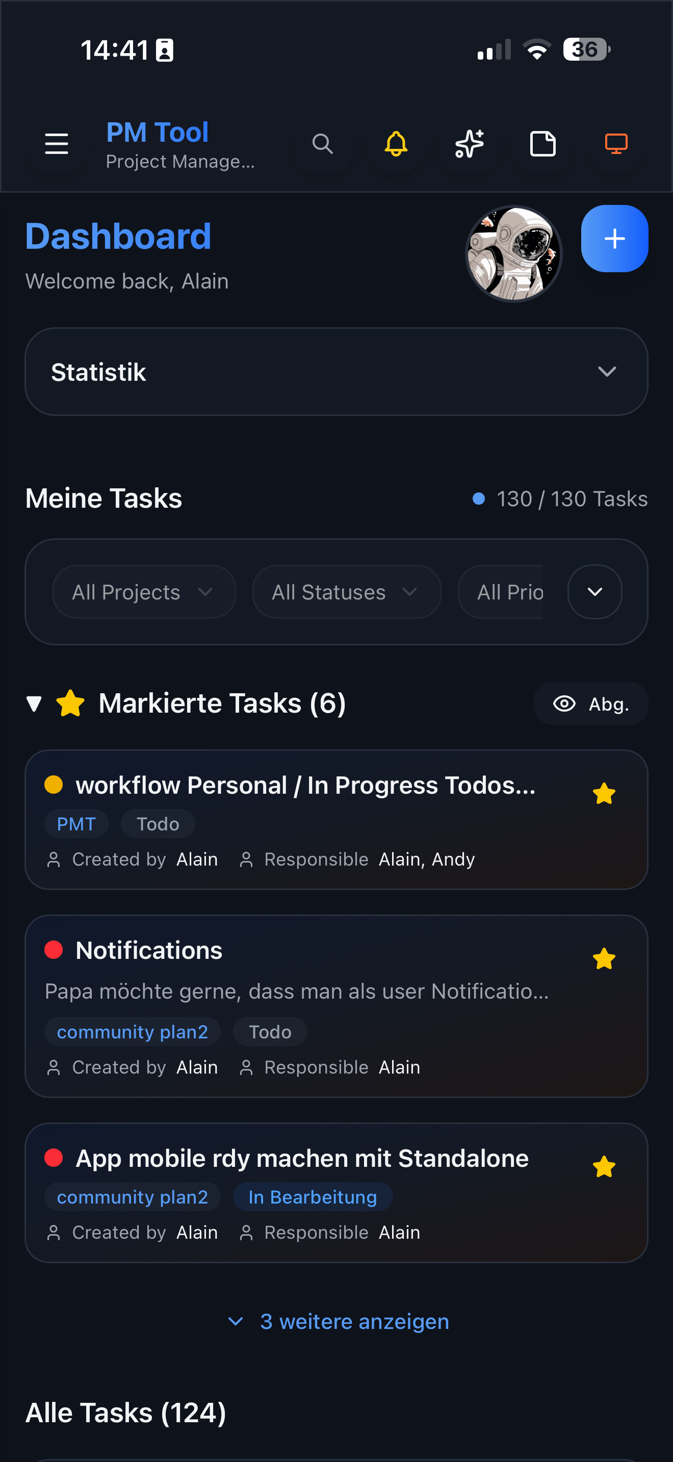 PMT Mobile Dashboard