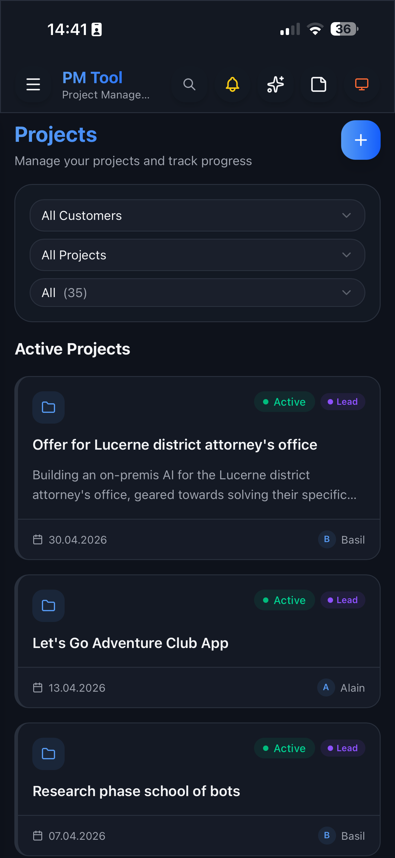 PMT Mobile Projects